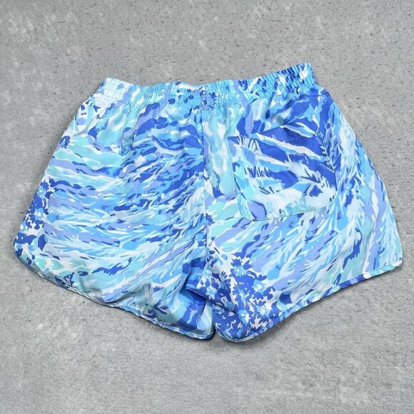 Lilly Pulitzer Womens XXS Blue Multicolored Luxletic Ocean Trail Short 001485 - Picture 5 of 11